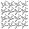 PRETYZOOM 12 Pcs Airplane Shape Push Thumb Travel Cards Nails