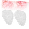 LALAFINA 1pair Transparent Gel Front Insole Cushions for Women Non-slip