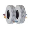 Pair of (2) 9" X 3.50" Pneumatic (Air Filled) Tires