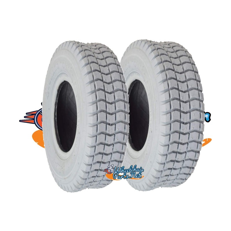 Pair of (2) 9" X 3.50" Pneumatic (Air Filled) Tires
