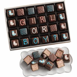 The Swiss Colony Gender Reveal Petits Fours - Pink Surprise Pack: Mini Layer-Cakes to Announce a Baby Girl is Coming, Bite-Size Snacks for Baby Showers & Gender Reveal Parties, Box of 24
