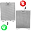 SPARES2GO Metal Mesh Filter for Cooke & Lewis/B&Q/CATA Cooker Hood