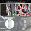 X AUTOHAUX 5pcs Car Silver Tone M14x2.0 Lug Nuts Cone