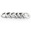 Atibin Fishing Flat Lures Solid Ring Fishing Jigging Stainless Steel