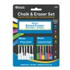 BAZIC Colored (12 Pcs) + White (12 Pcs) Chalk +