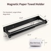 Magnetic & Adhesive Paper Towel Holder for Refrigerator Side, No