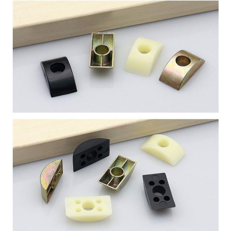 12 Pcs Half Moon Washer Furniture Nut Connector Nuts Spacer