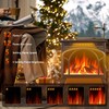 R.W.FLAME Electric Fireplace Heater 24" with Remote Control, Upgrated, Adjustable