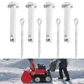4 Pack 90757-767-000 / 94201-30450 Pin and Split Cotter Pin Compatible with H-onda Snowblowers