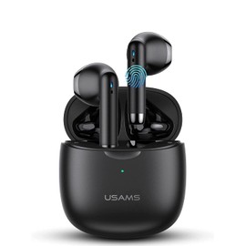 Bluetooth Kopfhörer in-Ear Wireless kabellos mit Kräftigem Bass with USB-C Quick Charge BT 5.0 HiFi 3D Stereo Sound True Wireless Earbuds mit Integriertem Mikrofon Touch Control Super-Mini (Schwarz)