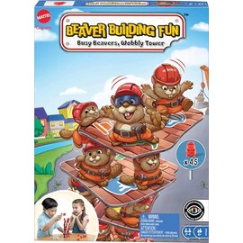 Mattel Games Juego de Mesa Castores Movedizos para niños de 6 años en adelante