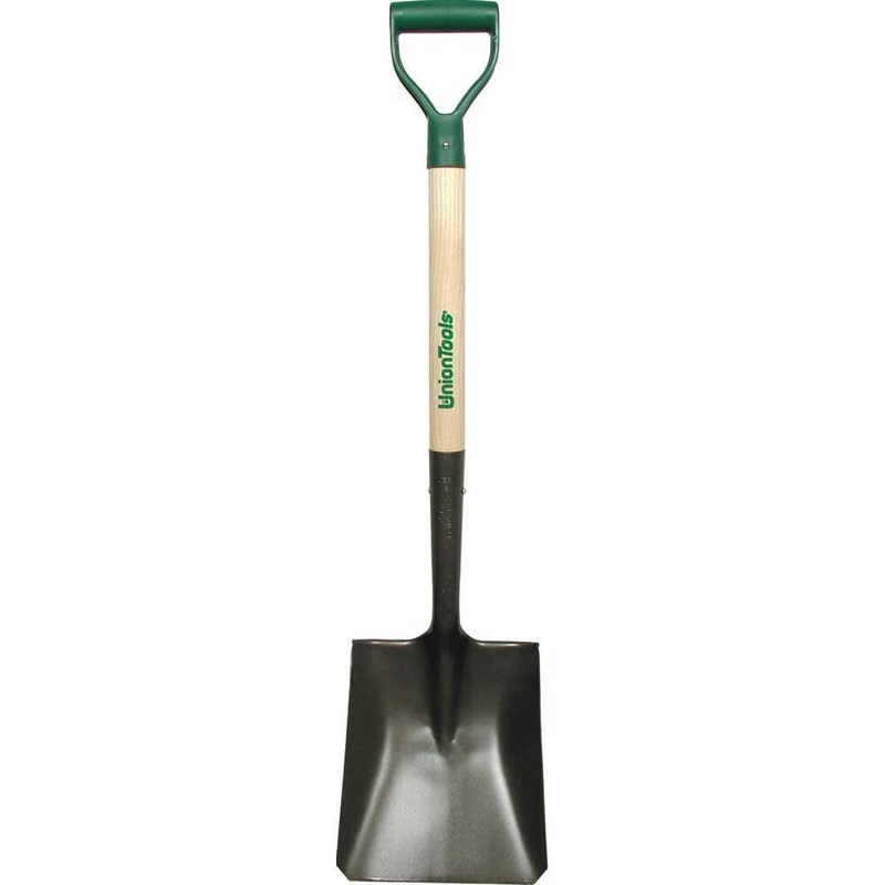 Union Tools 998241 Square Point Shovel with Hardwood Handle and
