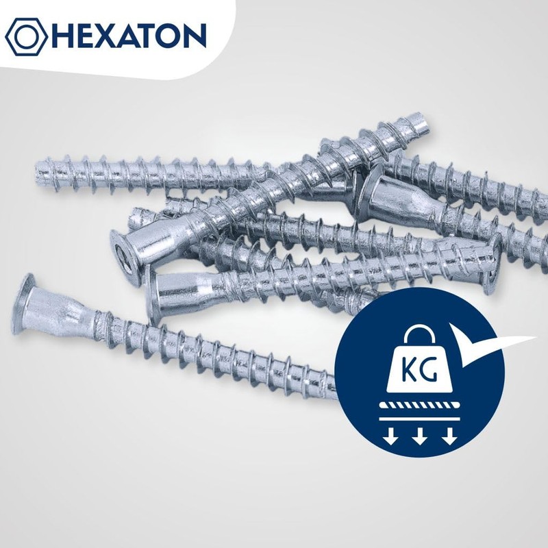 HEXATON Confirmat Screws 5 x 60 mm - Countersunk Hex