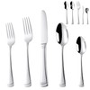 45 Pieces Flatware Set for 8, 18/10 Stainless Steel Heavy