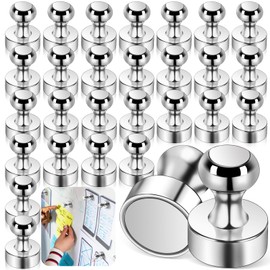 VEPEPE Pack of 36 Extra Strong Neodymium Magnets, Small Strong Magnets for Notice Board, Fridge, Whiteboard, Magnetic Board, Pegboard, Office, 12 x 16 mm Mini Cone Magnets Strong