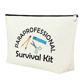 Paraprofessional Gifts Makeup Bag Paraeducator Gifts Paraprofessional Appreciation Gift Thank You Gifts for Teaching Assistant Para Teacher Gift Cosmetic Bag Retirement End of Year Graduation Gifts