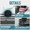 TAILI Shower Caddy Suction Cup with Hooks and Soap holder,