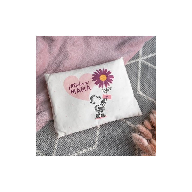 Sheepworld Cherry Stone Cushion with "Allerbeste Mama" Motif | Cushion