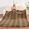 Edenleaf Fleece Queen Size Blanket, Super Soft Cozy Leopard Print