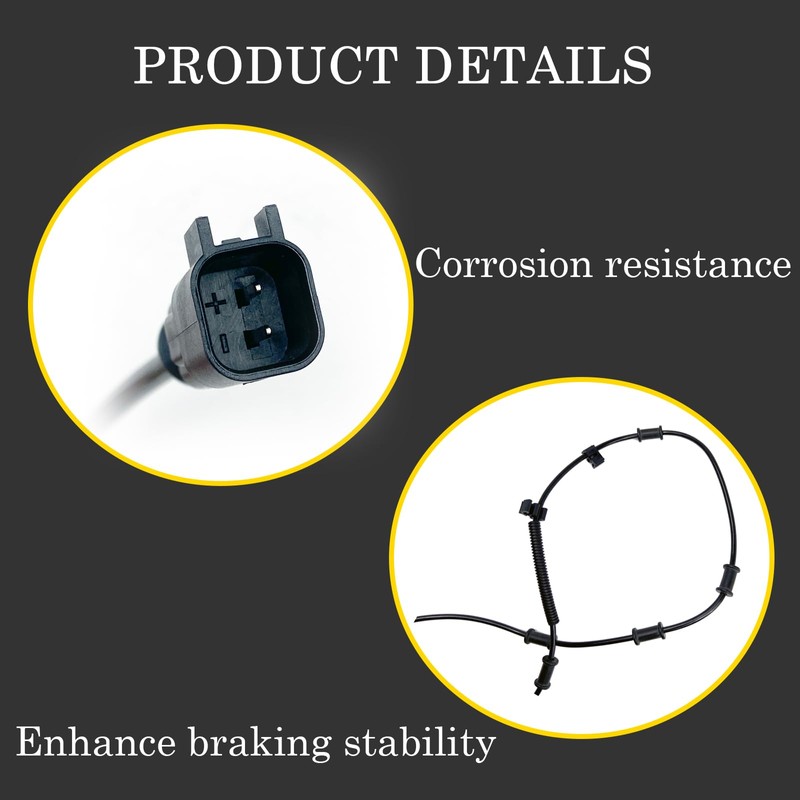 Ensun 4PCS ABS Wheel Speed Sensor Front and Rear Driver