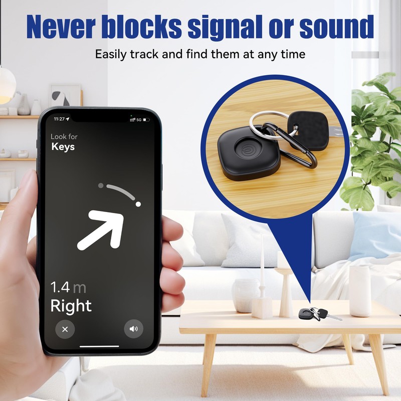 DDJ Case for Life360 Tile Mate Tracker Holder with Keychain