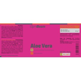 GymBeam GymBeam Aloe Vera Kapseln - 60mg Aloe Vera Extrakt, vegane Antioxidantien zur Untersttzung der Immunit?t, Gesundheit und Vitalit?t, fr freie Radikale-Bek?mpfung, 90 caps