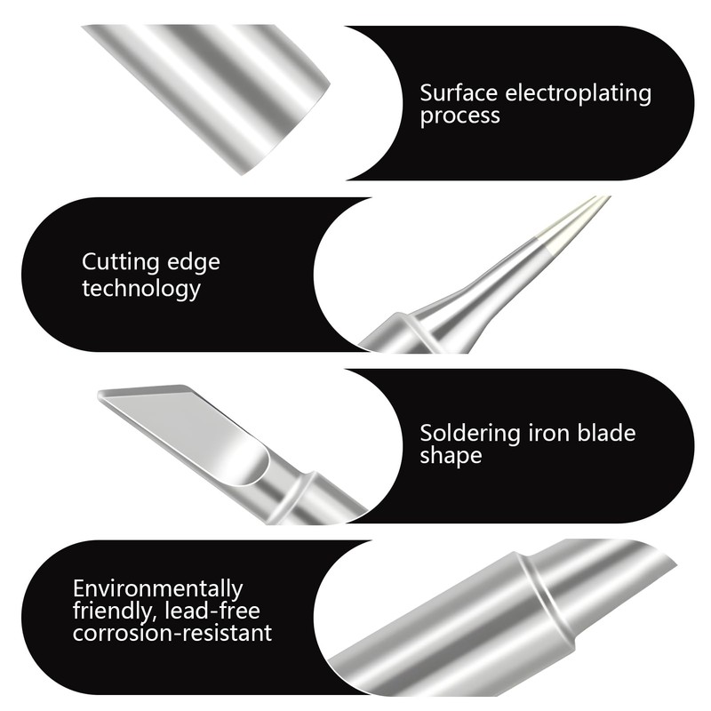 FunWorth 17-Piece Soldering Tip Set for Soldering Iron 900M, Compatible