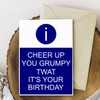 Offensive Card, Rude Card, Funny Birthday Card, Cheer Up Design,