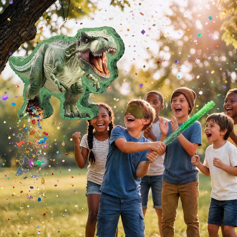 WERNNSAI Dinosaur Piñata 86 PCS Dinosaur Theme Party Supplies for