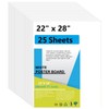 25 Pcs Poster Board 22" x 28" White Poster Paper
