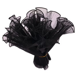 5 Yard Flower Wrapping Mesh Yarn Floral Packaging Paper Bouquet Gift Packaging Paper Florist Bouquet Supplies Black