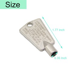 216702900 Freezer Door Key (Pack of 2) # 297147700 AP4301346 AP4071414 PS2061565 AP2113733 06599905 08037402 12849, Metal, Freezer Door Key, Compatible with Frigidaire, Kenmore, GE