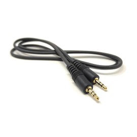 mCore 1m 3.5mm to 3.5mm Audio Cable Mini Jack Male to Male Stereo AUX Auxiliary TRS Lead Compatible with Headphone, Phone, Car Audio, Speaker, MP3, Home Stereo, Amp, TV, PC Laptop, HiFi (Black, 1m)