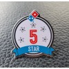 Domino's Pizza Enamel Hat Pin 5 FIVE STAR OER OA