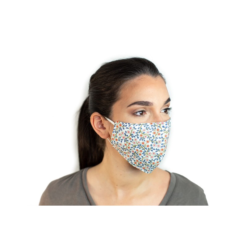 Pack of 3 100% Mulberry Silk & Liberty Face Mask