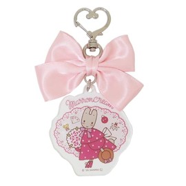 マロンクリーム リボンアクリルキーホルダー