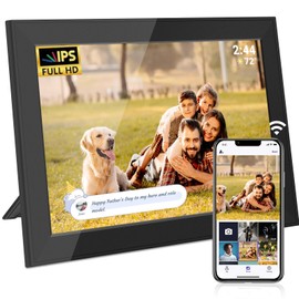 HE Baixu elx 10.1 Inch WiFi Digital Picture Frame, Smart Electronic Digital Photo Frame with 1280 * 800 HD Touch Screen, It Has Picture Frame Digital Slideshow,Digital Picture Frames Load from Phone
