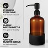 Homepicker 16 oz Hand and Dish Soap Dispenser Set for