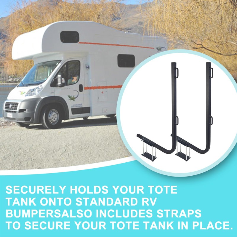 RV Bumper Rack,Bumper Mount Tote Tank Holder,RV Bumper Support Bracket