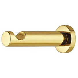 Gedotec Napoleon Designer Coat Hook with Recess Polished Brass Towel Hook with Depth: 55 mm Invisible Screwed, Pack of 1