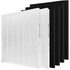 AP-1512HH Air Purifier Replacement Compatible with Coway Airmega AP-1512HH and Airmega 200M air Purifier, 2 True HEPA Filter and 4 Carbon Pre-Filters for Part No #3364899