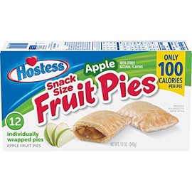 HOSTESS Snack Size Apple Fruit Pies, 12 count, 12 oz (Pack of 6)