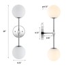 BAODEN Modern Wall Sconce 2-Lights Industrial Mid Century Bathroom Vanity