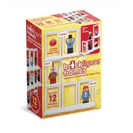 Tynies Brick Collector's Frame - Glass Animals Collectible Miniature Frame - Blown Glass Art for Kids and Home Decorations 12-Pack