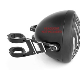 Alchemy Parts Premium Motorcycle Headlight Lamp Brackets with Indicator Turn Signal Holes for 50 to 51mm Diameter Forks | Heavy Duty | Easy Installation | Universal Fit | NO FORK REMOVAL REQUIRED
