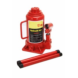 XtremepowerUS 12 Ton (24,000 Lbs) Capacity Hydraulic Lifting Bottle Jack for Auto Repair Two-Piece Handle