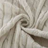 uxcell Cotton Cable Knit Throw Blanket Soft Throw Couch Covers