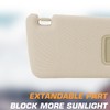 Left Driver Side Beige Sun Visor with Vanity Light Fit