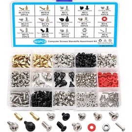 Taiss 502 PC Screws Set, Motherboard Screws, SSD Screw Set, #6-32 M2 M3 M5 PC Screws for Computer Fans, Casings, Hard Drives, Laptops, DIY Installation and Repair of Computer Parts