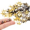sourcing map 150PCS 10mm Metal Star Studs Claw Small 5-Claw